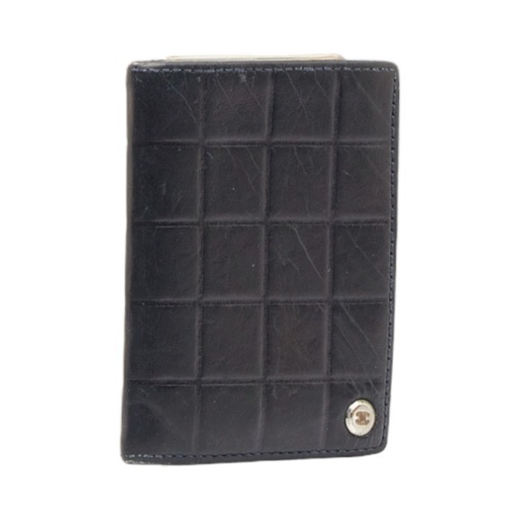 Chanel Chocolate Bar Card Case  Leather Business card case in Fair condition - Picture 2 of 8